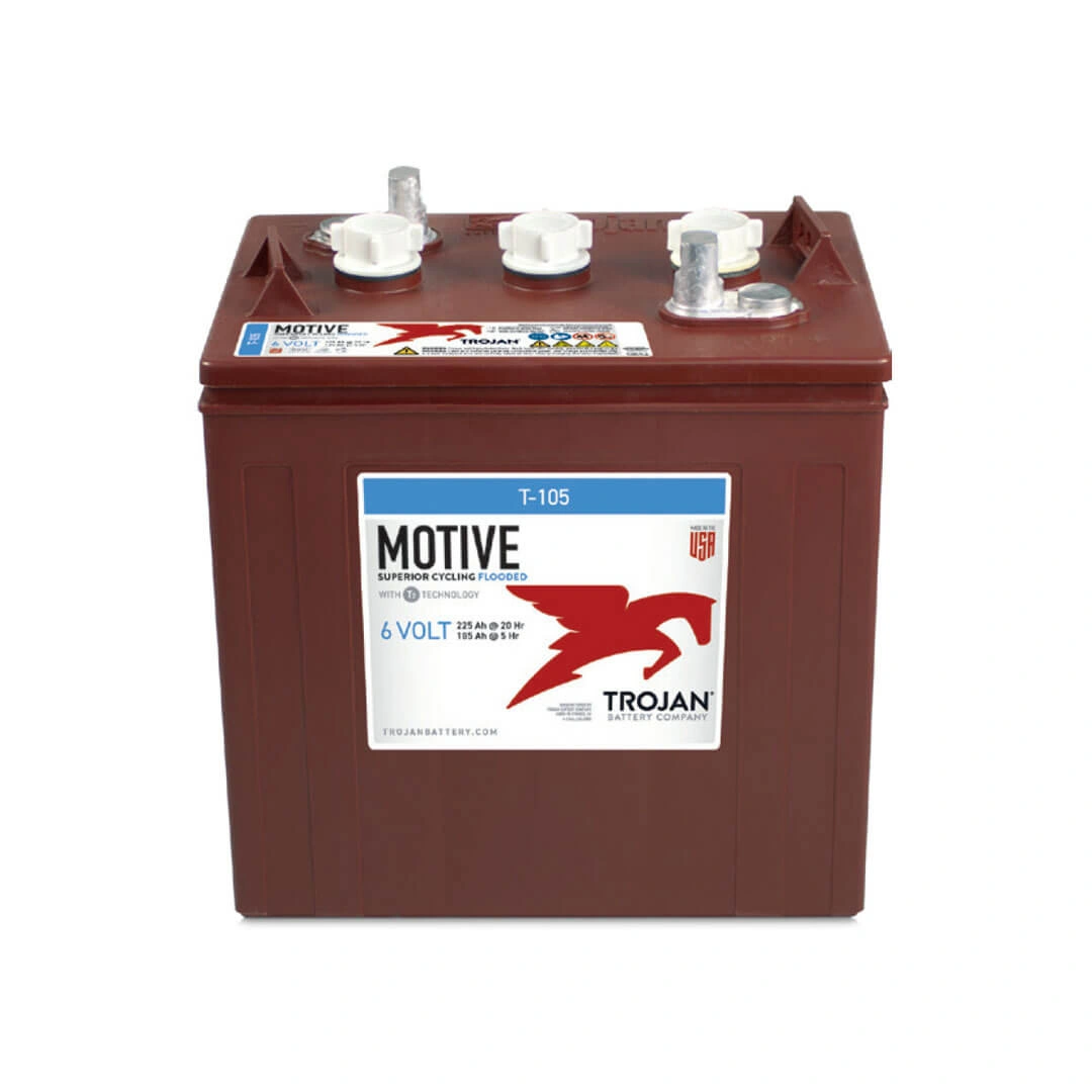 Set of 6 volt deep cycle batteries for golf cart installation