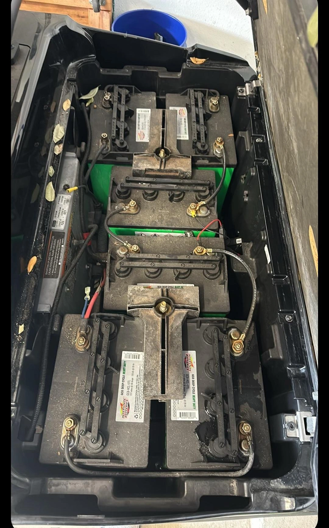 Club Car battery compartment layout