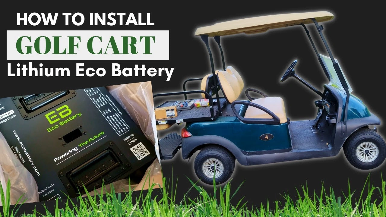 Lithium golf cart battery conversion kit