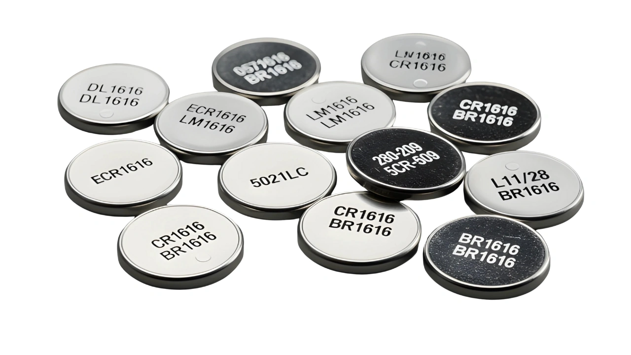 Key fob battery size comparison chart