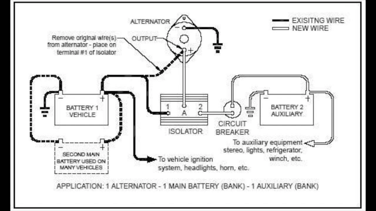 RV battery isolator wiring diagram