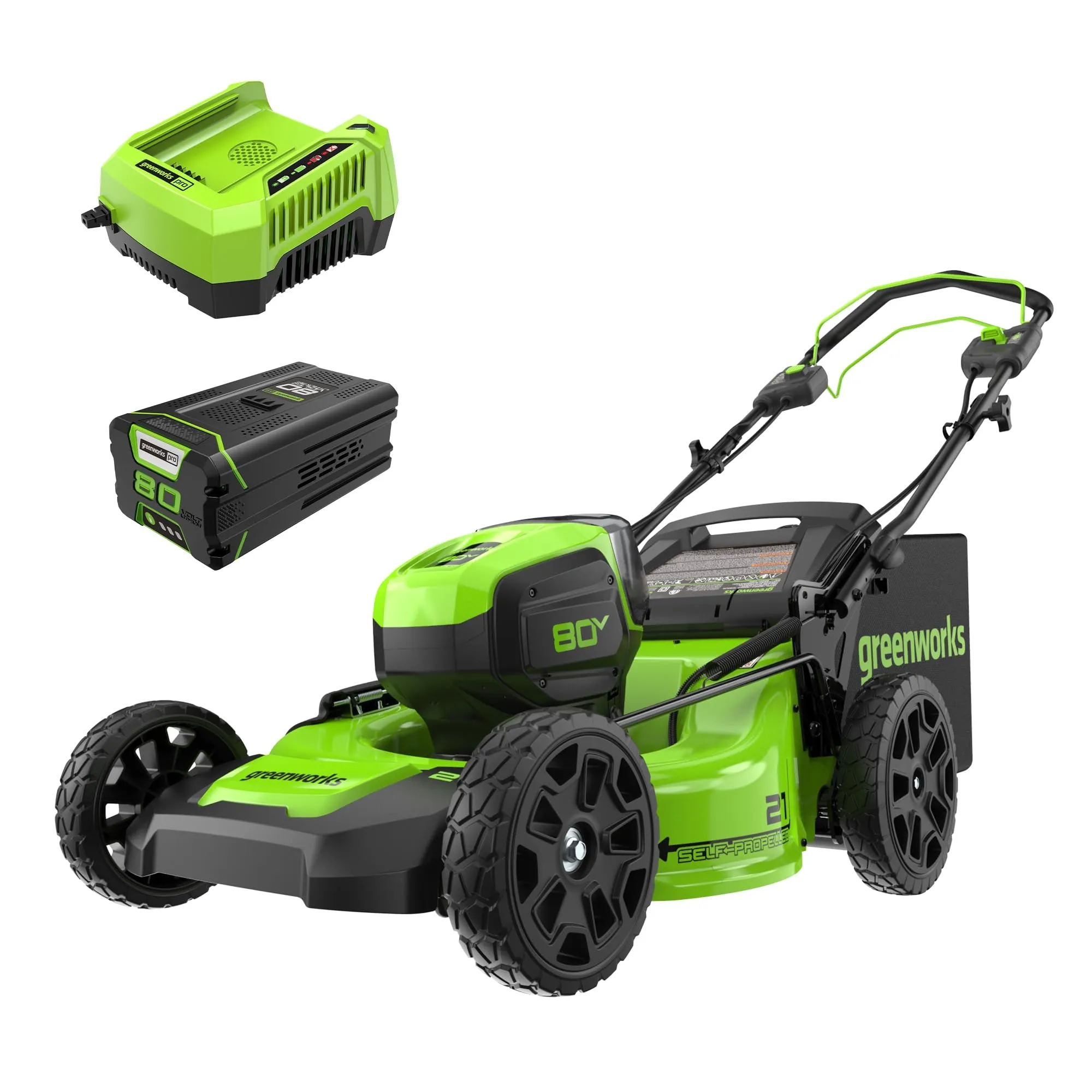 Greenworks 80V Pro battery lawn mower