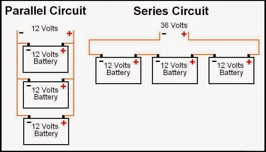 Batteries wired in series and parallel connection diagram